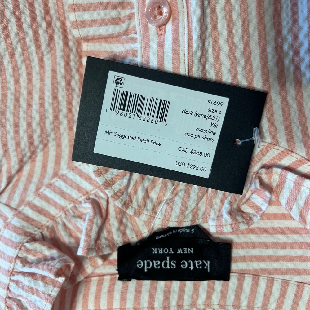 Kate Spade Pink Striped Midi Dress